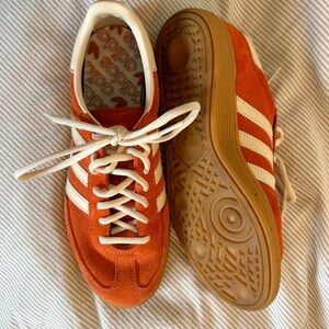 NWOT Adidas Handball Spezial deep red/orange size 7.5